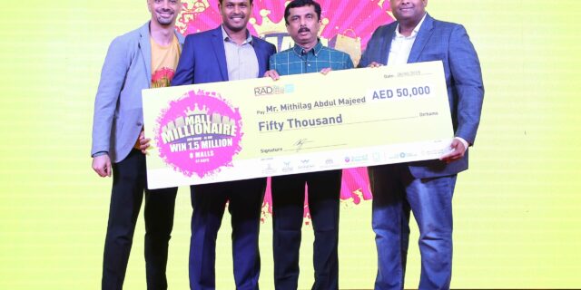 Images 2 Winner of the first RAD Mall Millionaire prize presentation